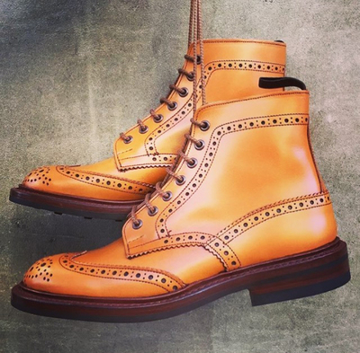 Classic men's Tan Wing Tip Ankle Formal boots,Handmade Men's Wing Tip leather boots