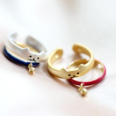 Kawaii lucky cat ring set - Thumbnail 3