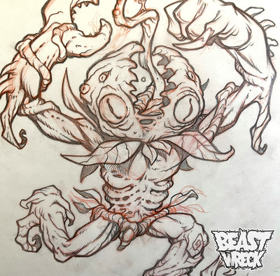 PLANT THING pencil artwork