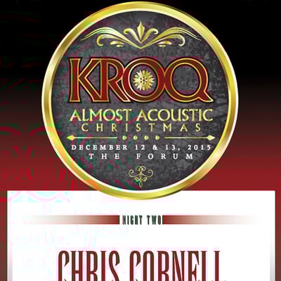 Chris cornell kroq almost acoustic christmas the forum inglewood ca 2015 + wxrt dvd - Thumbnail 5