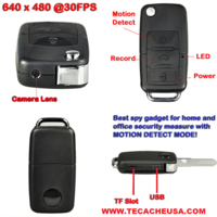 Car Key Chain Remote Spy Camera Covert Hidden DVR - Thumbnail 2