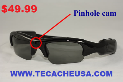 Spy Sunglasses Camera Video Audio Recorder 720x480