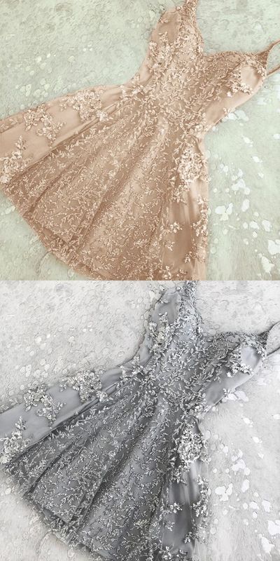 Champagne Homecoming Dresses,Short Prom Dresses,Homecoming Dresses,94