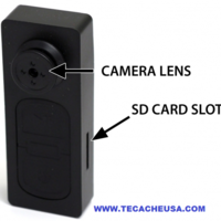 HD 720x480 Mini Button Pinhole Spy Camera Hidden DVR Camcorder  - Thumbnail 3