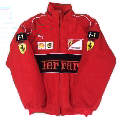 VINTAGE "FERRARI" F1 JACKET RED