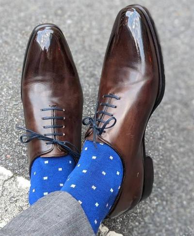 brown gentleman handmade lace up designer shoes for men