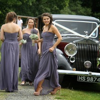 Simple Sweetheart Lavender Chiffon Long Bridesmaid Dresses  - Thumbnail 3