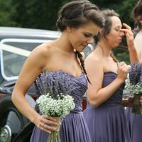 Simple Sweetheart Lavender Chiffon Long Bridesmaid Dresses  - Thumbnail 4