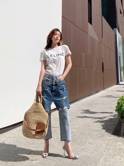 Fashion all-match pointed transparent high heels 2021 S-254