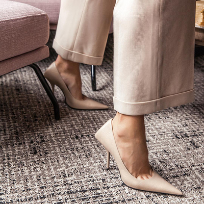 Green high heels female stiletto heel S-258