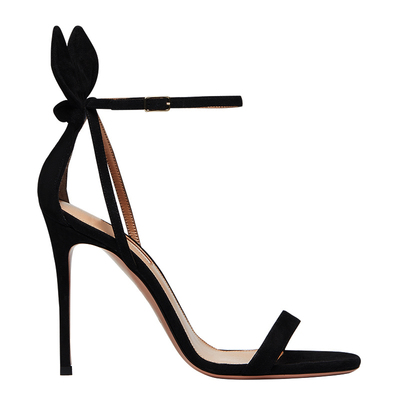 Women's black high heel sandals S-277