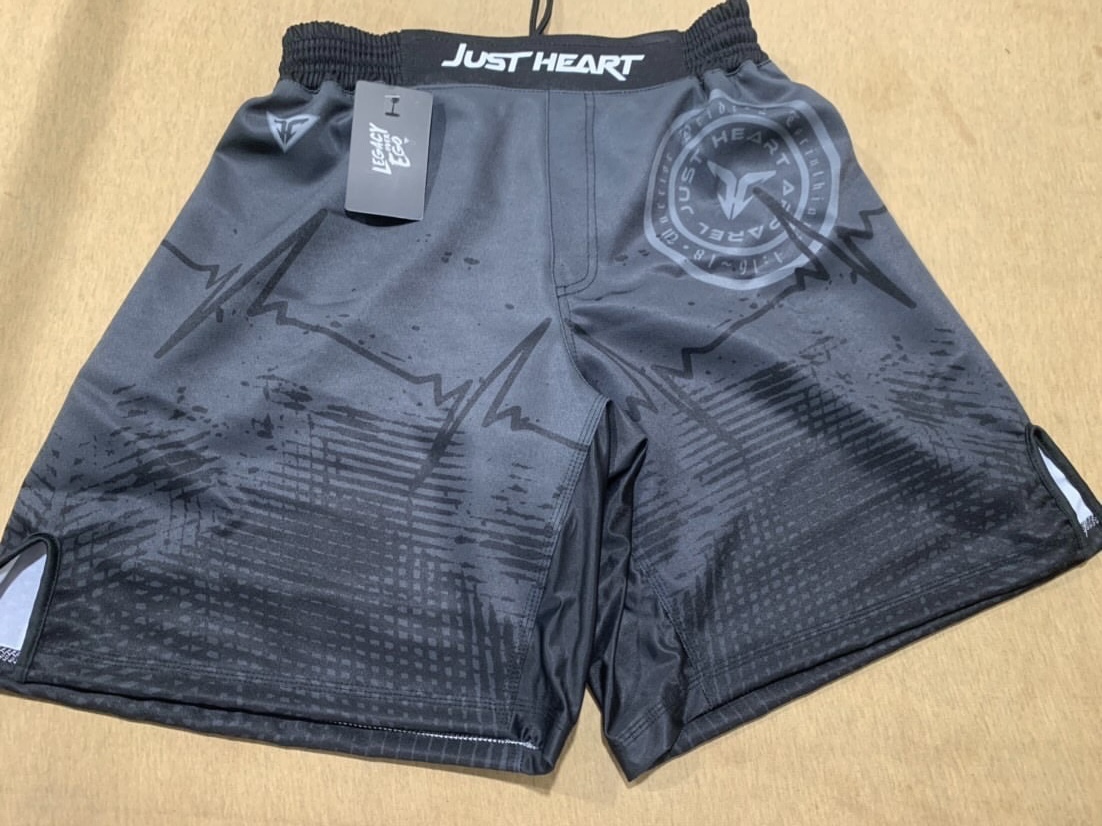Heartbeats men's fight shorts