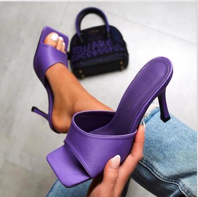 2021 fashion high heels stiletto sandals and slippers S-324