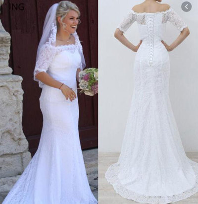 Elegant Bridal Gown with Sleeves