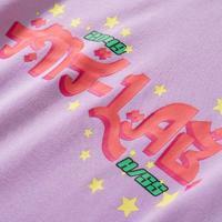 Pastel Color Star Letter Printed Pullover Sweatshirt - Thumbnail 3