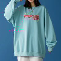 Pastel Color Star Letter Printed Pullover Sweatshirt - Thumbnail 4
