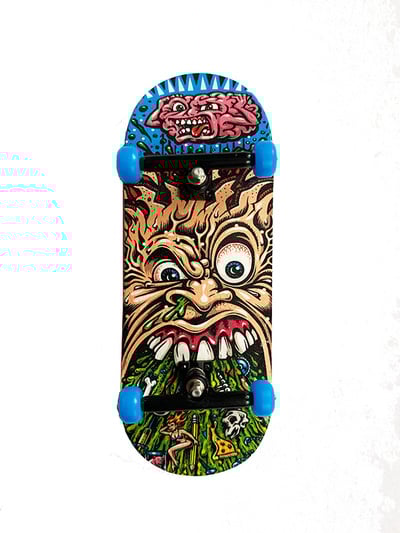 Sick Stick fingerboard (black and blue) complete