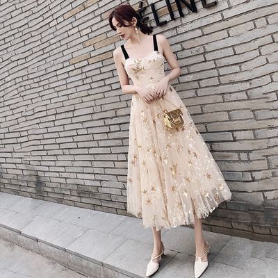 Cute tulle sequins short prom dress party dress - Thumbnail 4