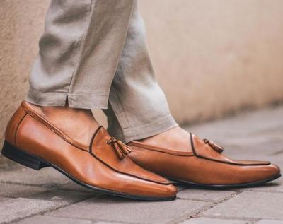 Genuine Leather Loafer Slips Men 2021 Tassels Shoes