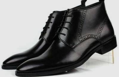 New Black Chukka Lace Up Boot, Handmade Leather Formal Wear Men's Boot