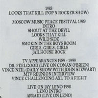 MOTLEY CRUE DANGER 1988-1999(VIDEO COLLECTION VOL.2) DVD - Thumbnail 1