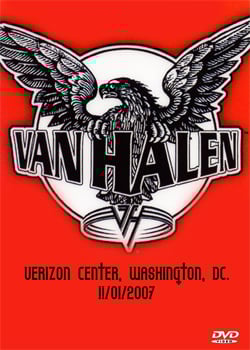 VAN HALEN Live Verizon Center, Washington, DC. 11.01.2007 DVD