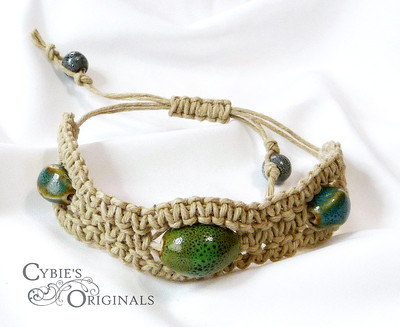 Ceramic Fancy knotted bracelet