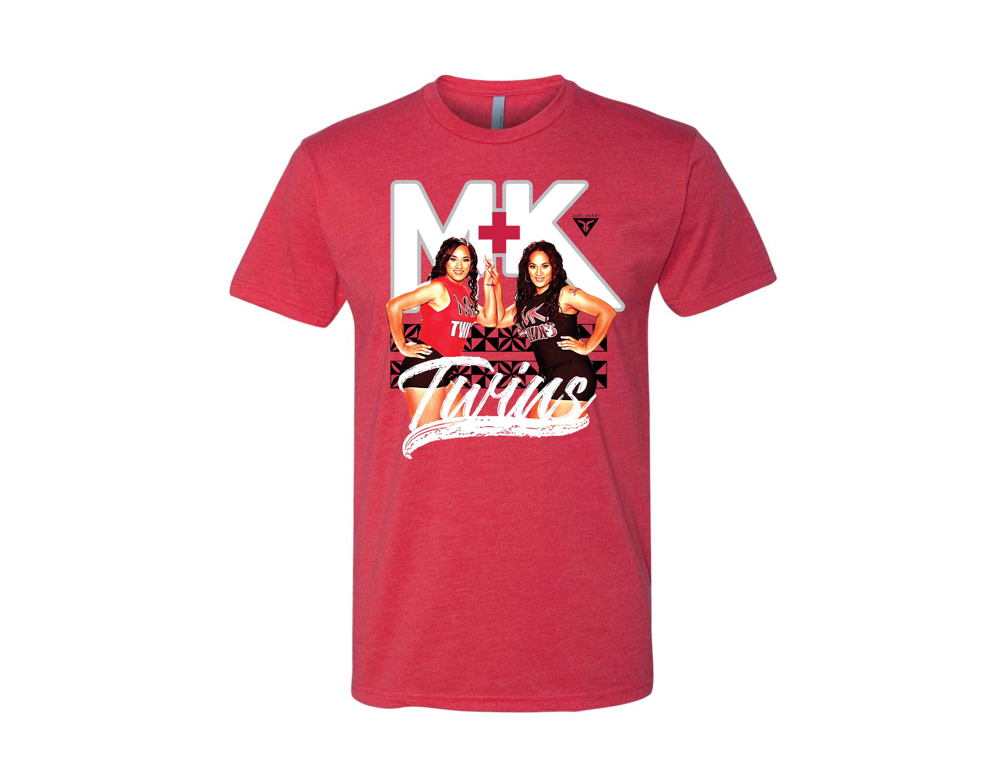 MK Twins red graphic tee