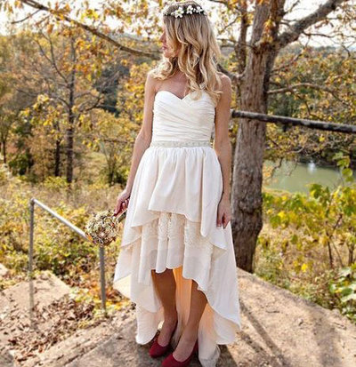 Sweetheart Country Wedding Dresses Bridal Gown
