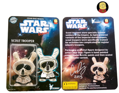 Star Wars Scout Trooper Dunny carded custom