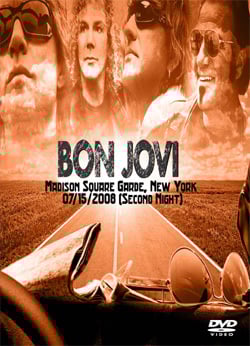 BON JOVI Madison Square Garden, New York 07.15.2008 (Second Night) DVD