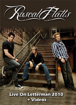 RASCAL FLATTS Live On Letterman 2010 + Videos DVD