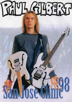 PAUL GILBERT SAN JOSE CLINIC '98 DVD