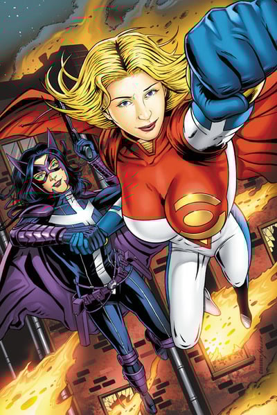 Power Girl and Huntress Artist Print