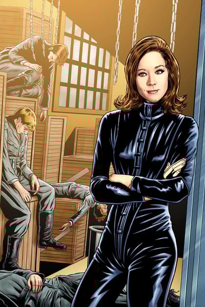 Steed and Mrs. Peel 1 Artist Print