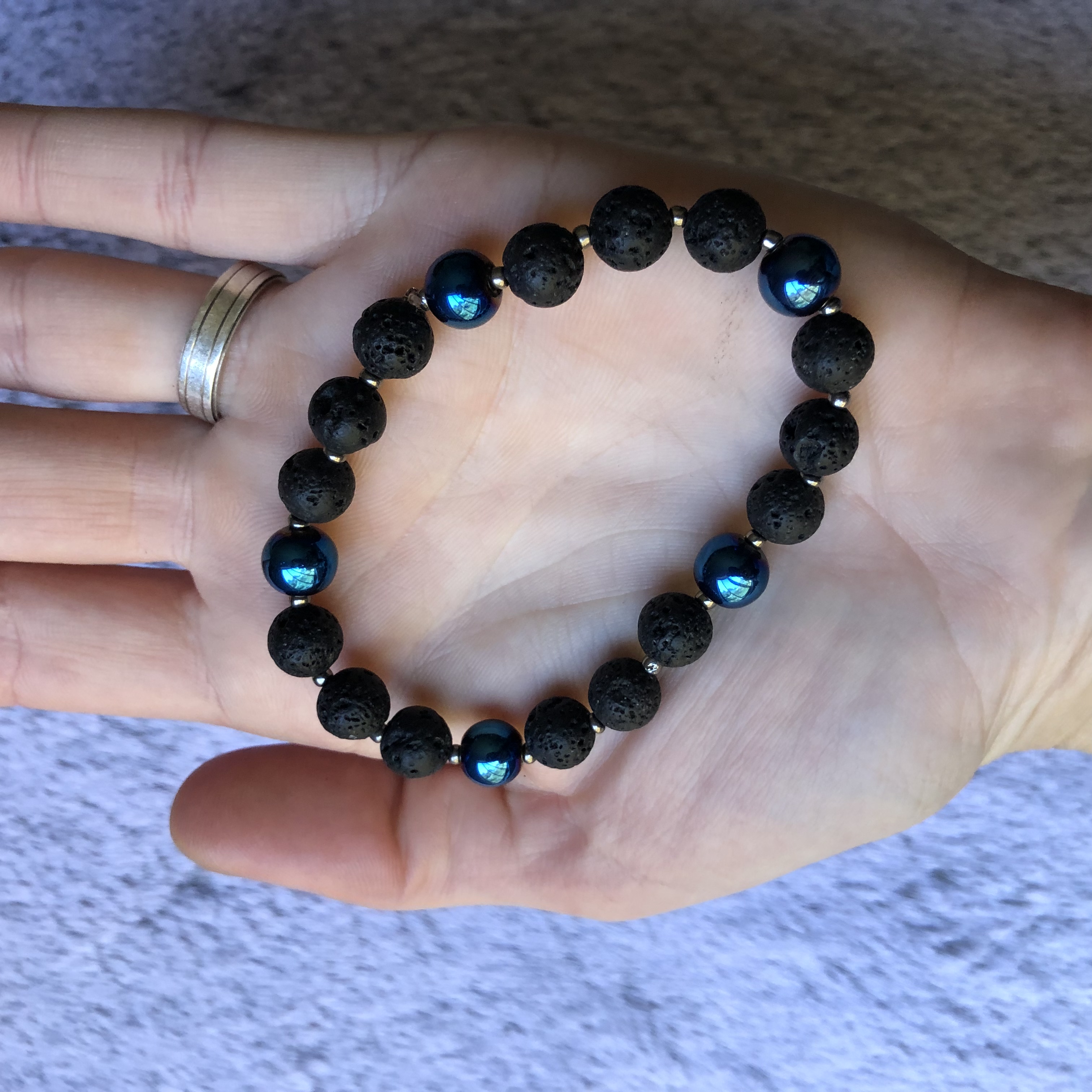 Lava Rock Bracelet