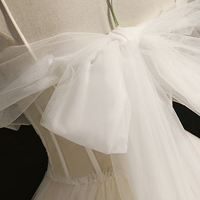 Champagne tulle short A line prom dress party dress - Thumbnail 3