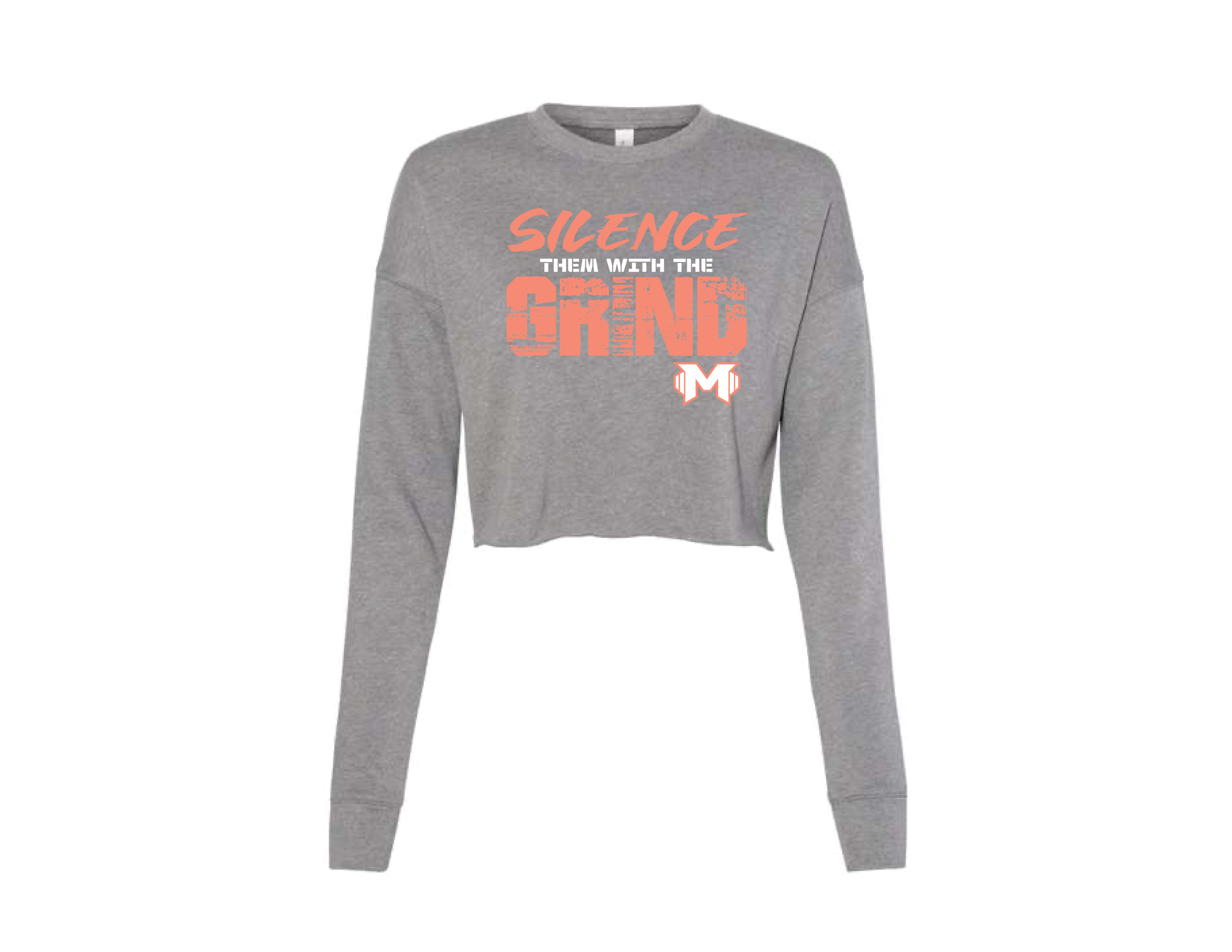 Muscle McCoy-The Grind-women's cropped sweatshirt