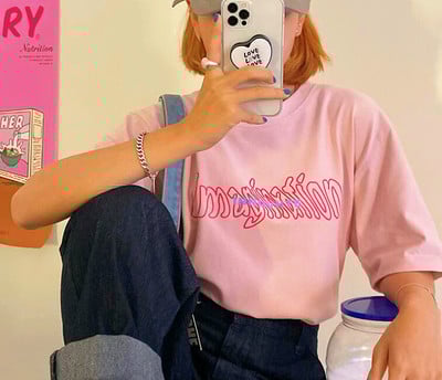 Imagination Pastel Pink Tee