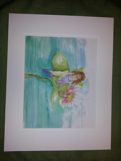 The Pond Fairy reproduction of original water color