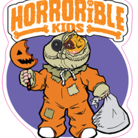 Horrorible Kids RICK R. Treat - Limited Edition Enamel Pin and Sticker - Thumbnail 2
