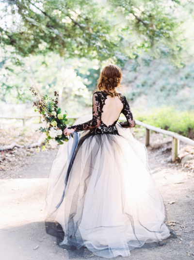 Elegant Fashion Prom Dress, Custom Black Lace Wedding Dress