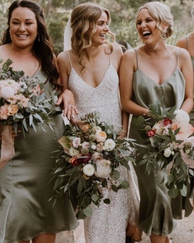 Spagehtti Straps Bridesmaid Dresses for Wedding