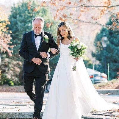 Elegant a-line square neck white satin wedding dresses - Thumbnail 3