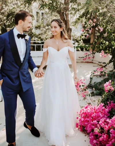 Off Shoulder Sweetheart Mermaid Tulle Wedding Dresses