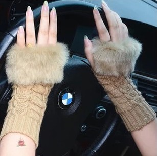 Free Shipping Winter Hands Warmer with faux fur