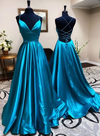 Simple Mermaid Backless Prom Dress Evening Dresses
