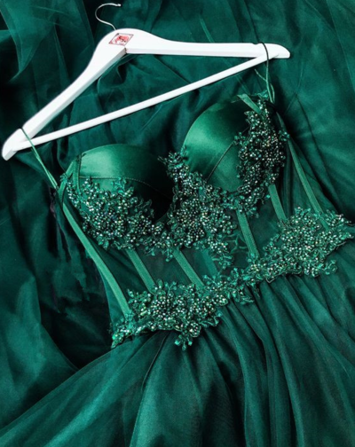 Floor Length Tulle Sexy Prom dress, formal dress