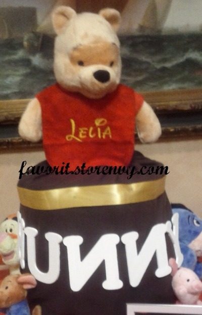 Pooh Diaper Cake HoneyPot
