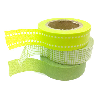 Washi Tape Basic Set: Green